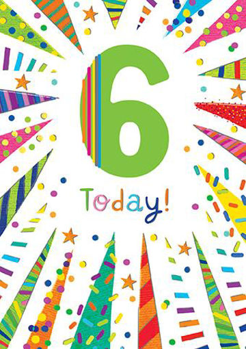 Picture of 6 TODAY BIRTHDAY CARD